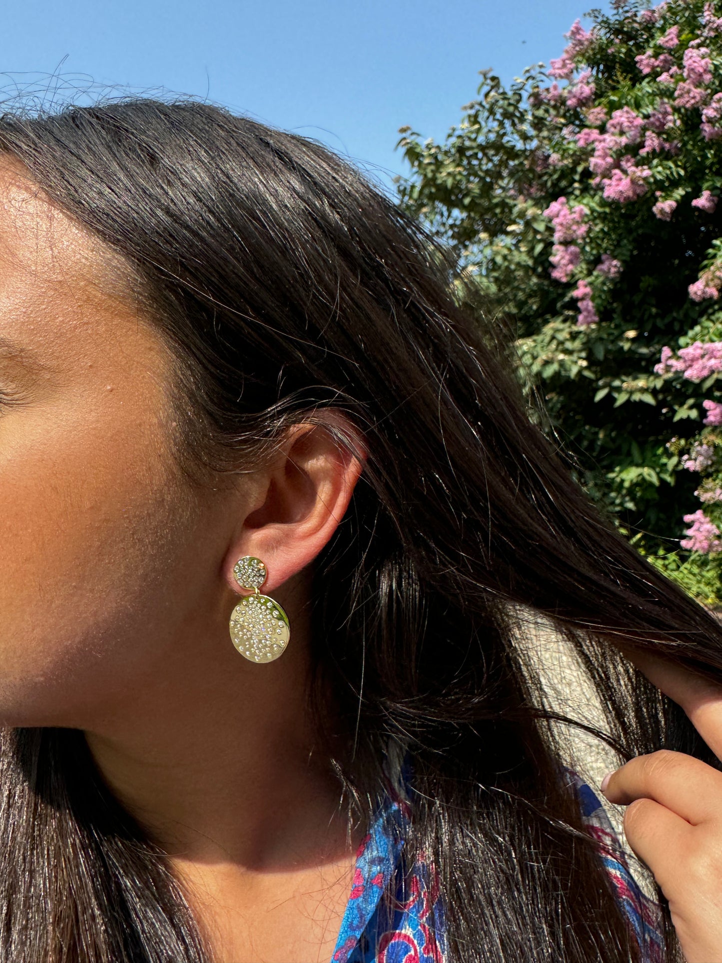 Starlit Harmony Disc Earrings