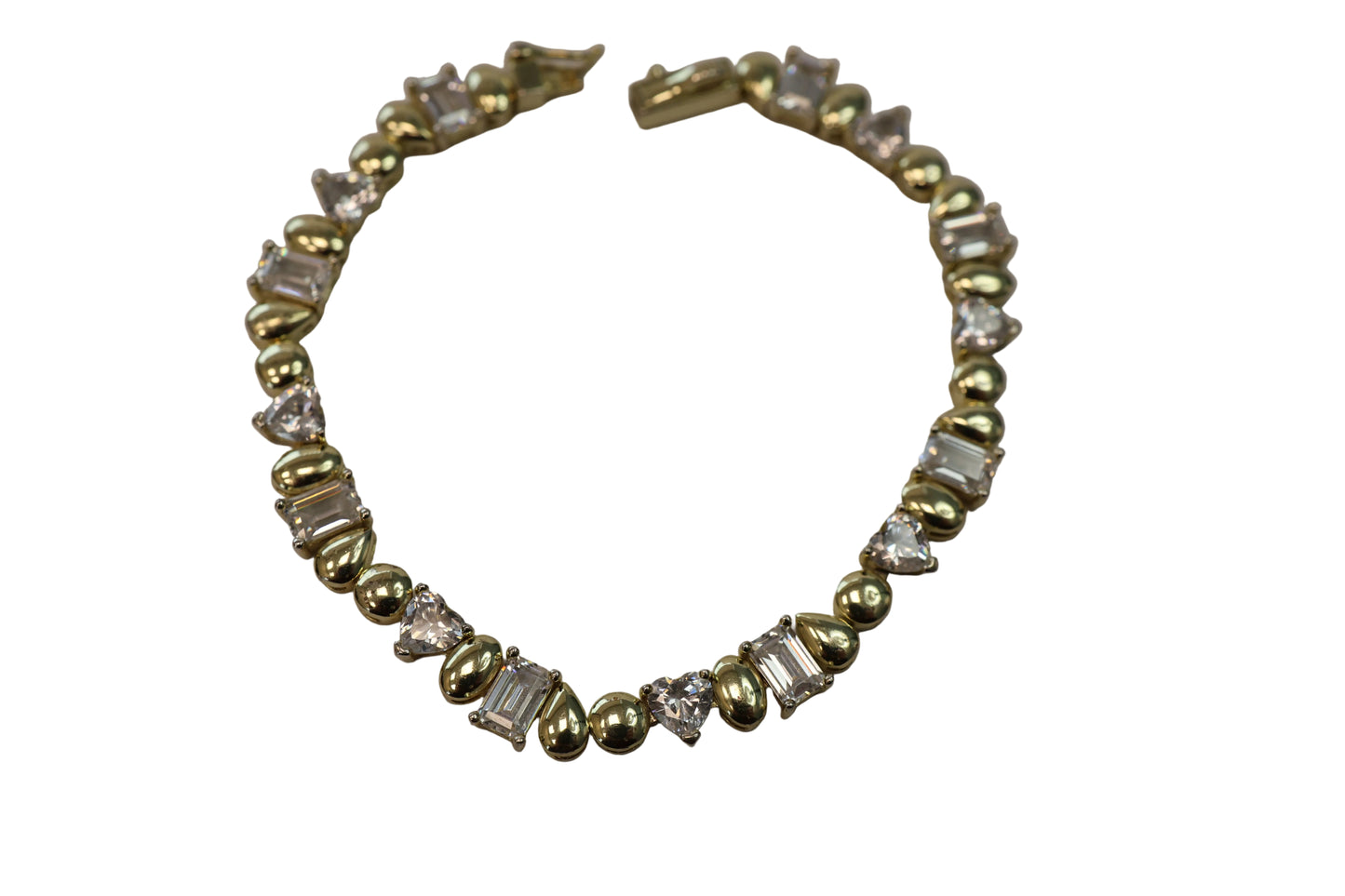 Gold Shaped Tennis Bracelet