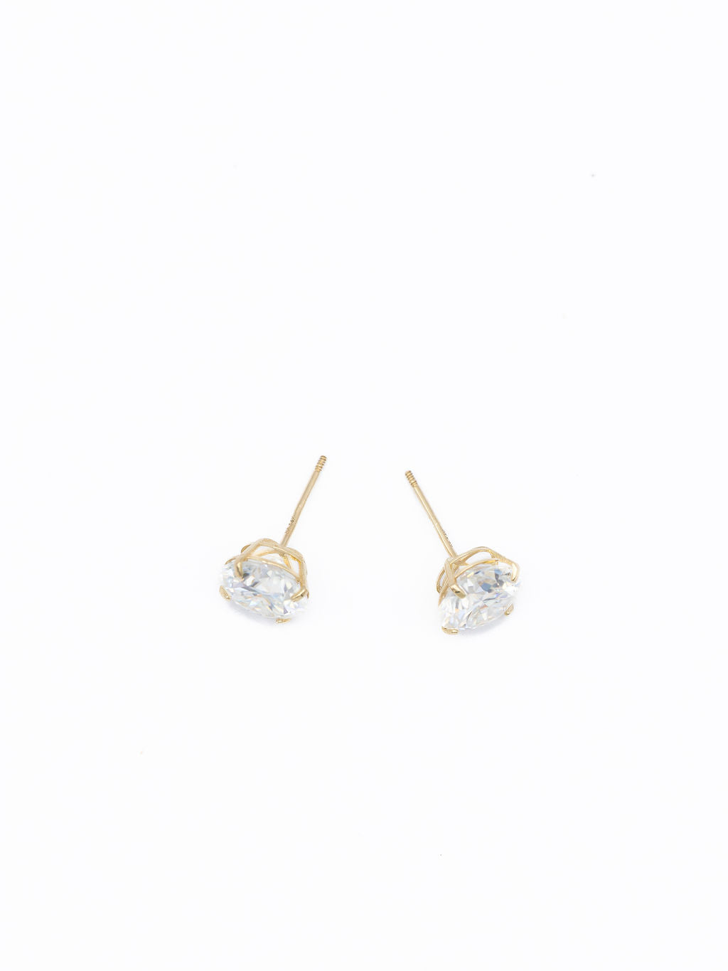 14KT Gold Lab Diamond Classic Stud Earrings