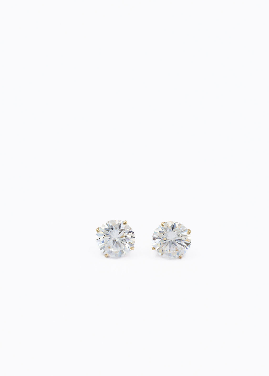 14KT Gold Lab Diamond Classic Stud Earrings