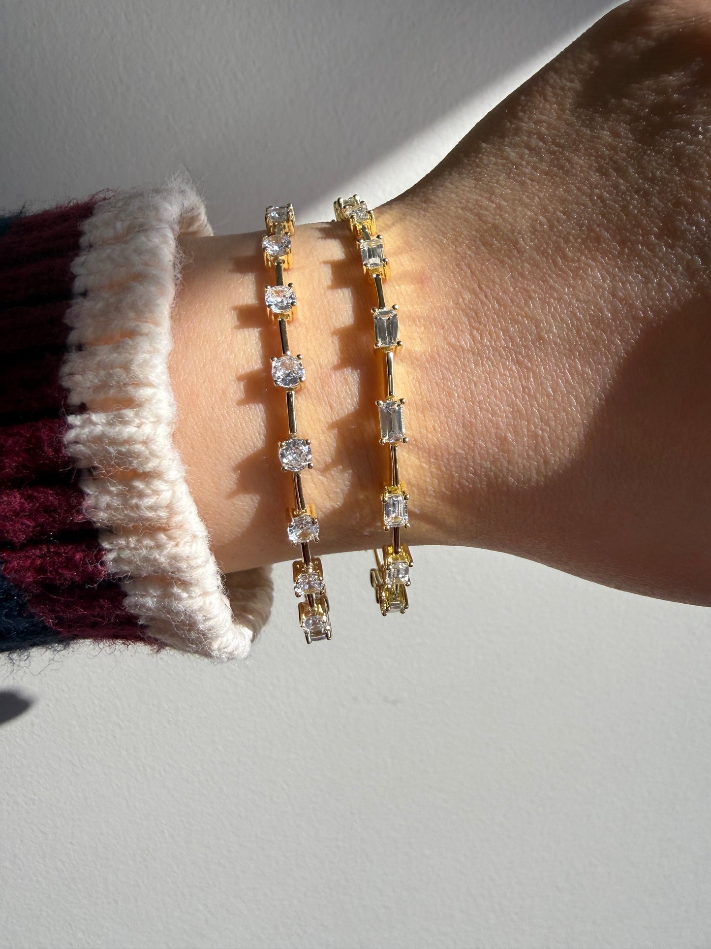 The Lumière Link Bracelet (Round / Emerald Cut)