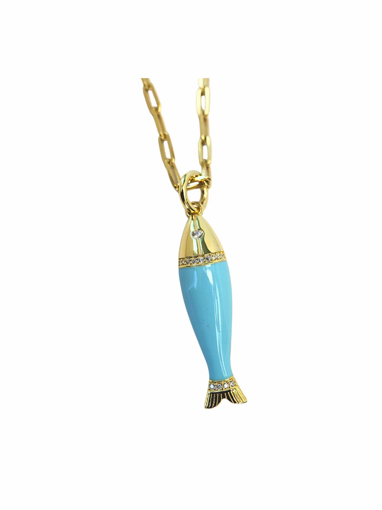 Turquoise Fish Necklace