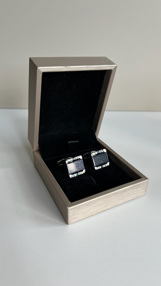 Shimmer Blue Cufflinks