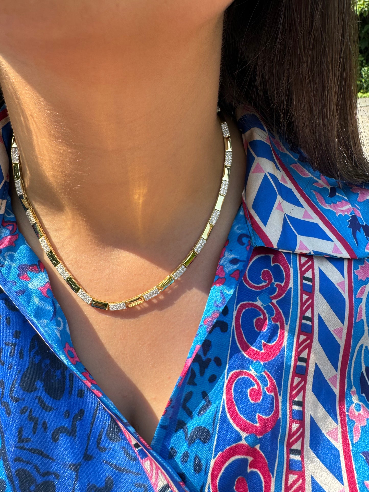 Sleek Mirage Tennis Necklace