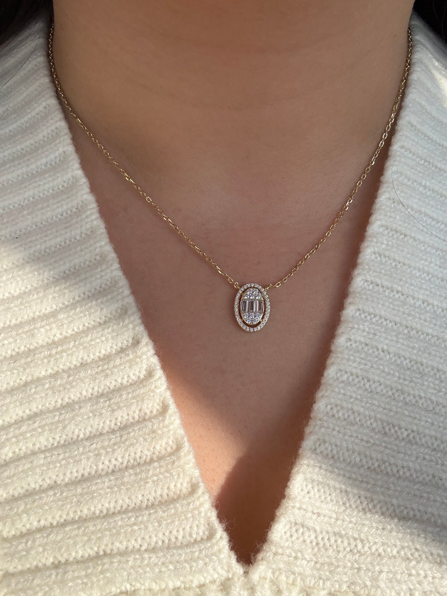 Gilded Halo Necklace
