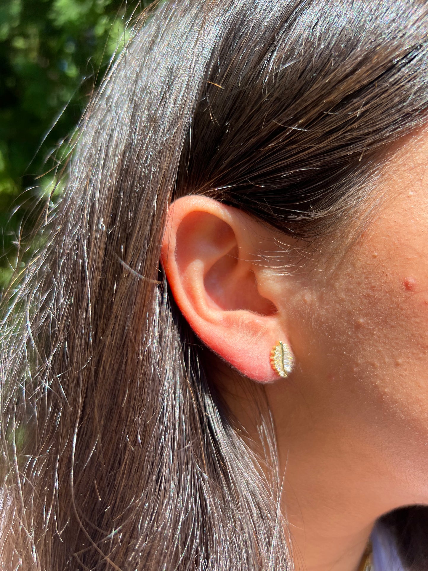 Leaf Stud Earrings