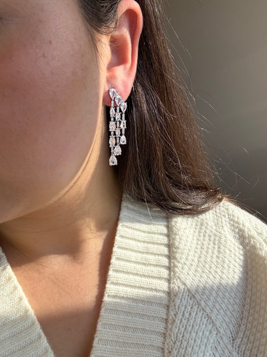 Willow Silver Drop Earrings