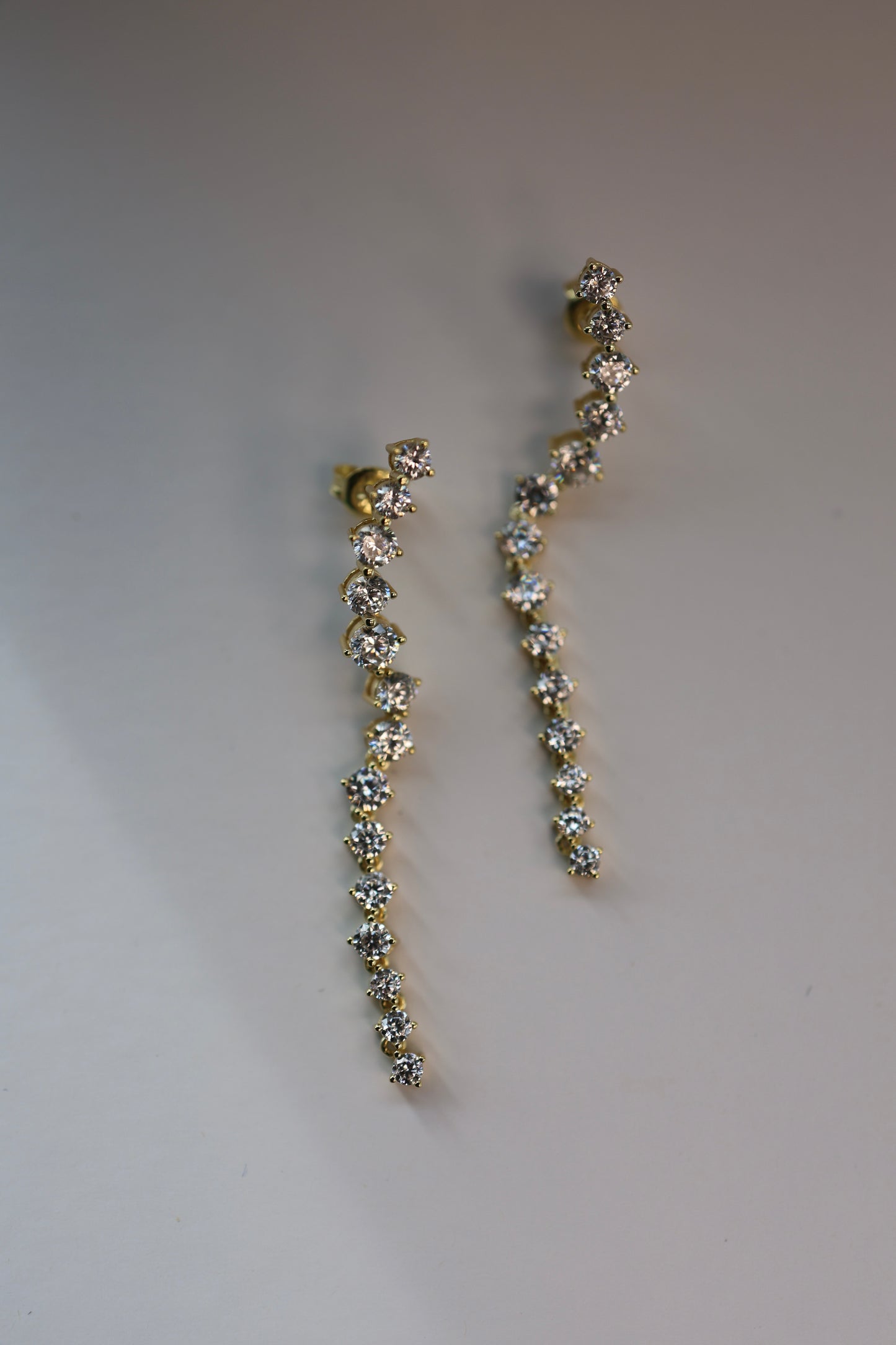 Crawler Silver Grace Drop Earrings