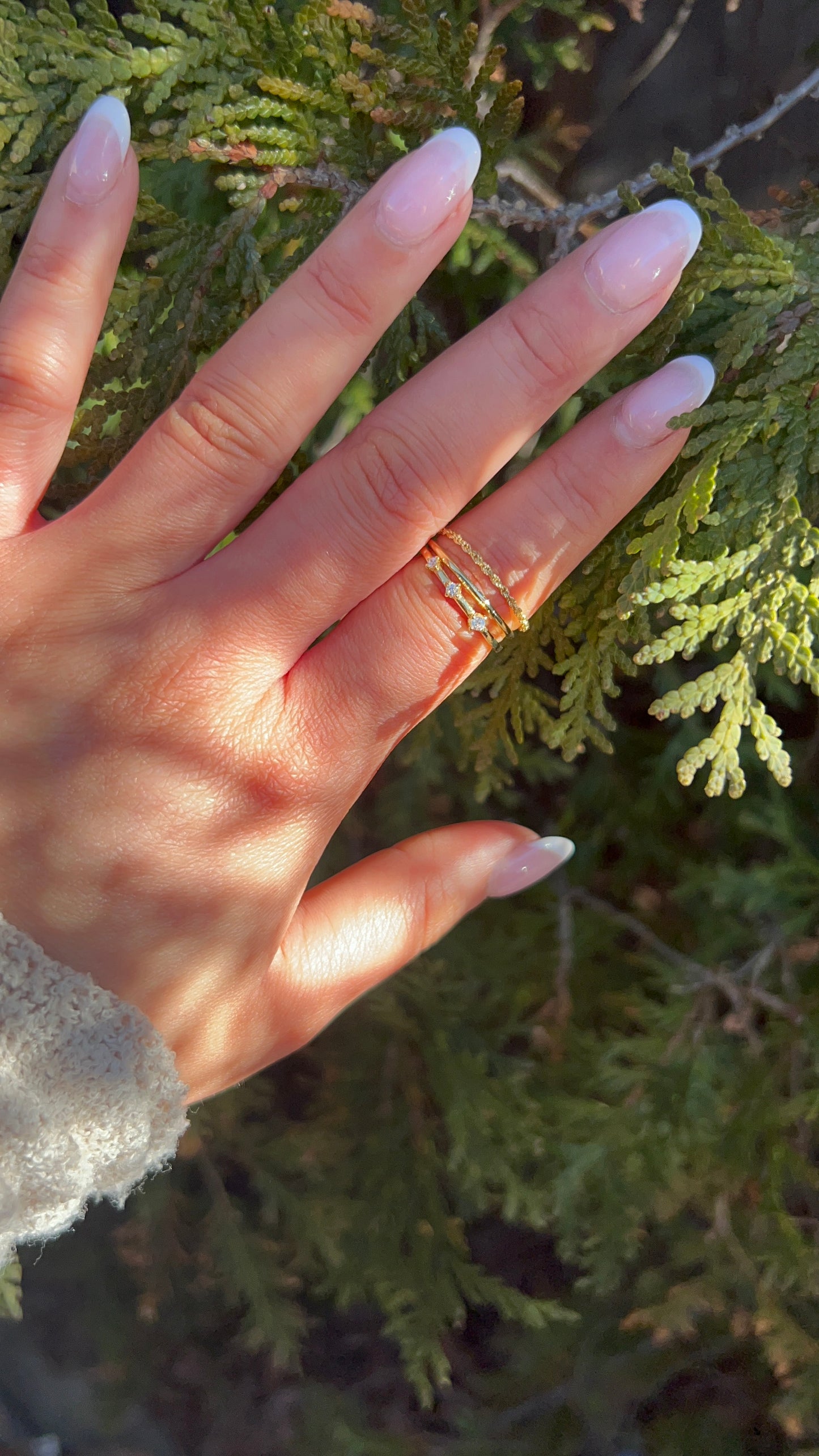 Studded Chain Ring Set