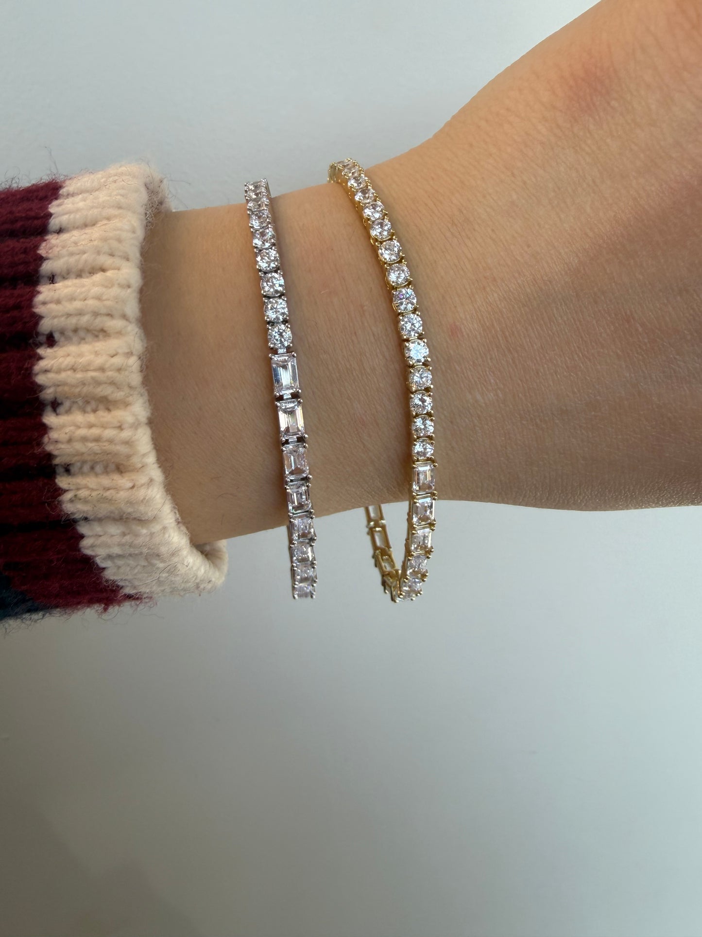 Emerald Cut x Classic Tennis Bracelet