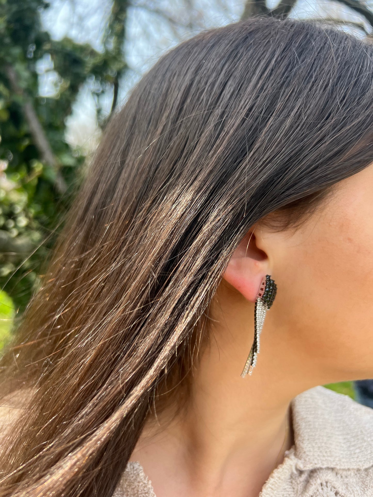 Black x White Radiant Earrings