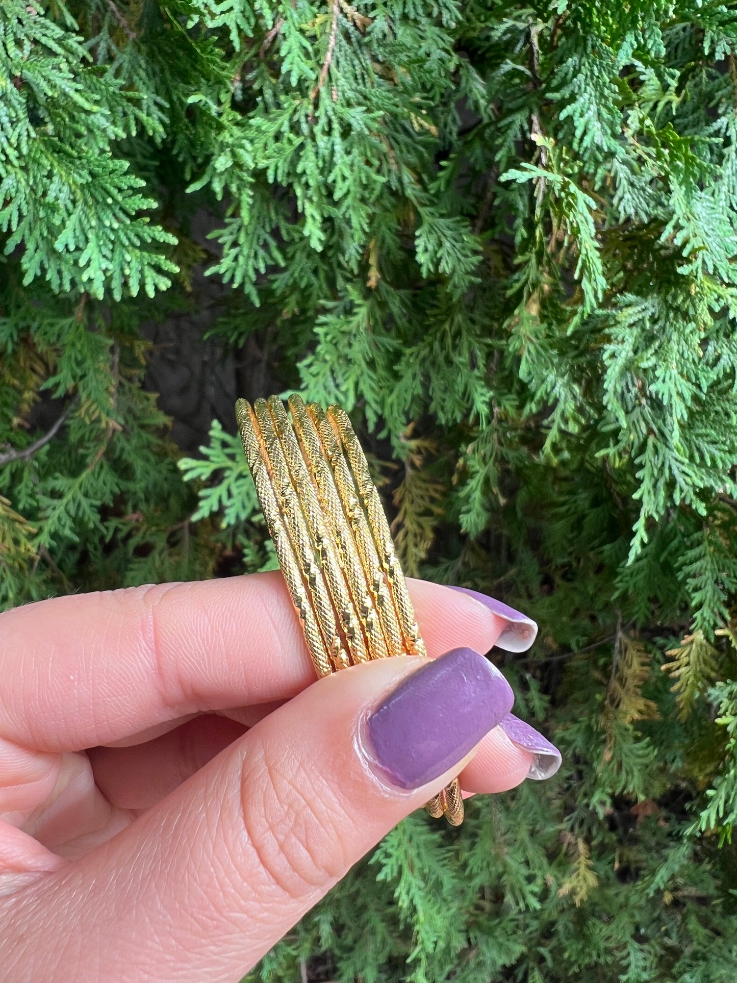 Golden Serenity Bangle