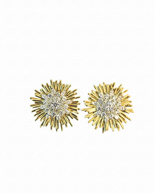 Starburst stud earrings