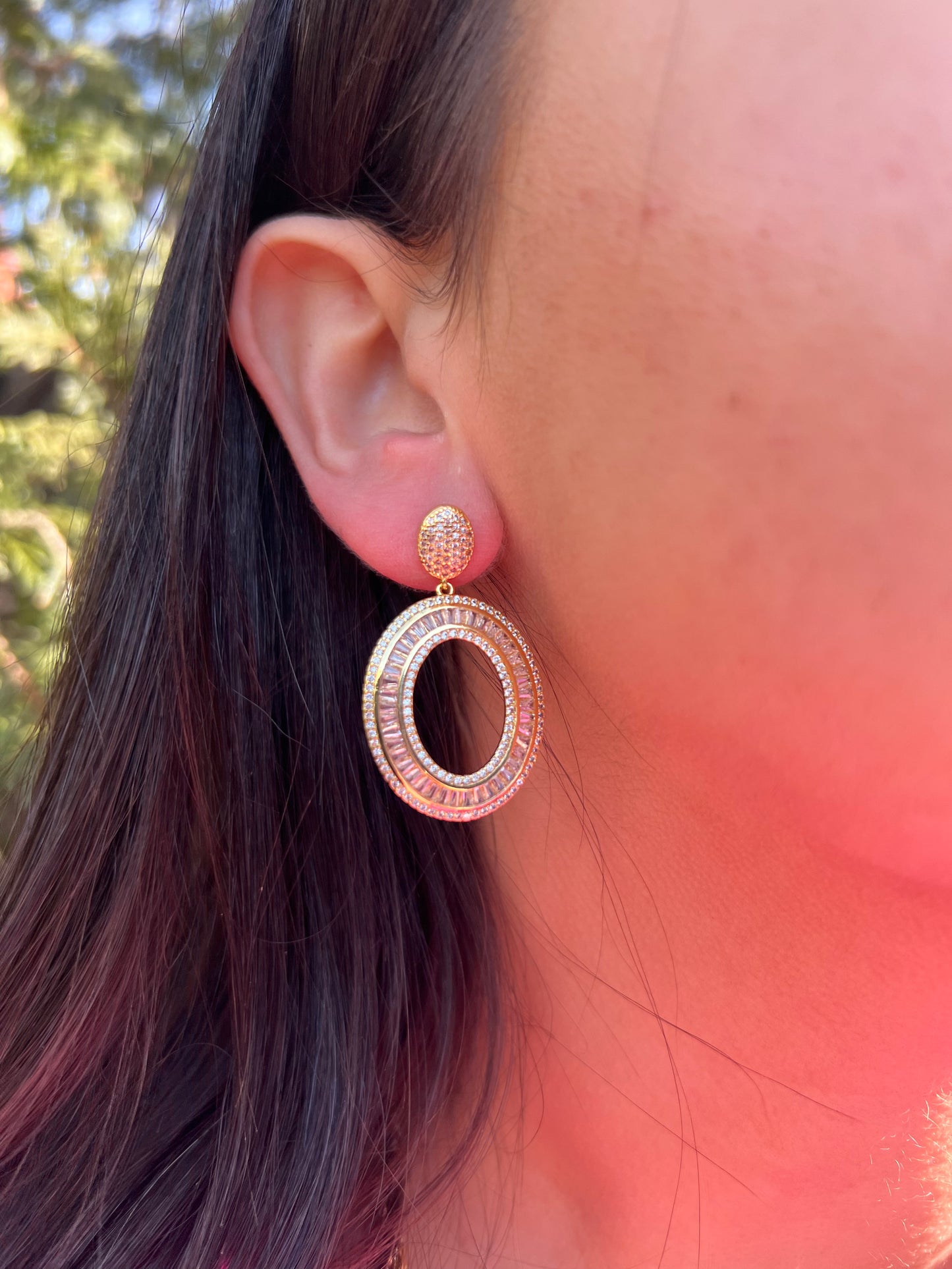 Gold Radiant Earrings