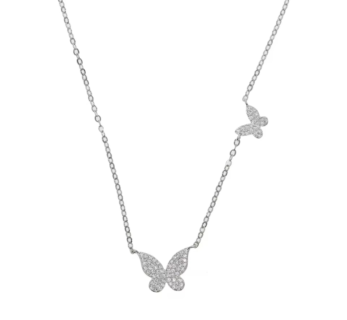 Scattered Butterfly Necklace