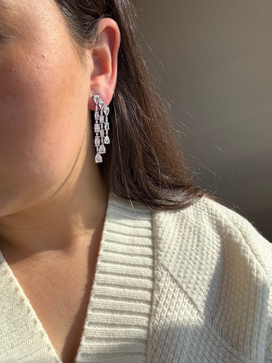 Willow Silver Drop Earrings
