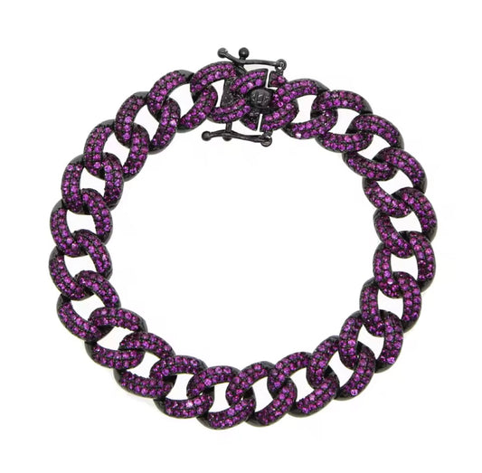 Link Colored Chain Bracelet