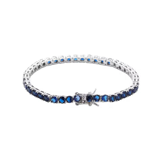 Blue Sapphire Tennis Bracelet
