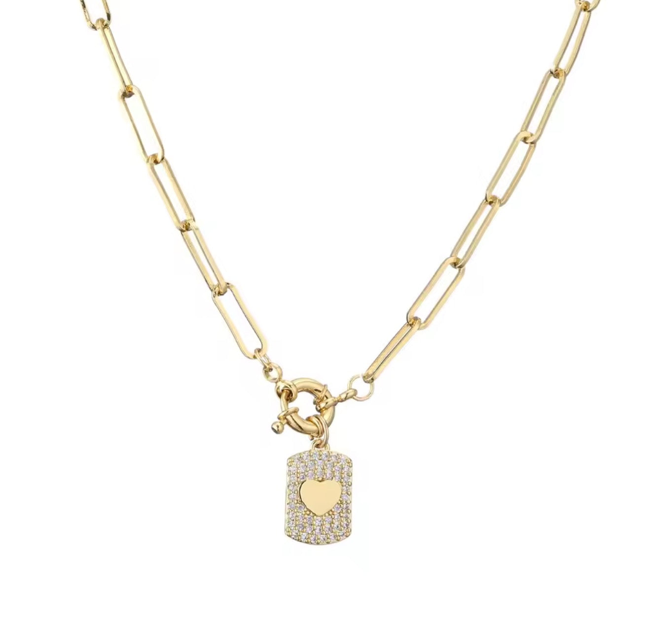Paperclip Heart Necklace