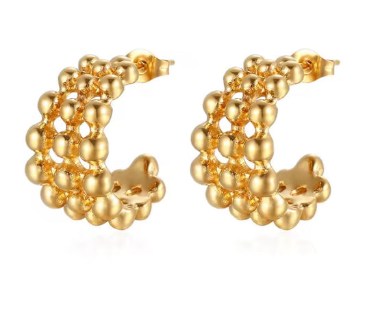 Golden Hoop Earring