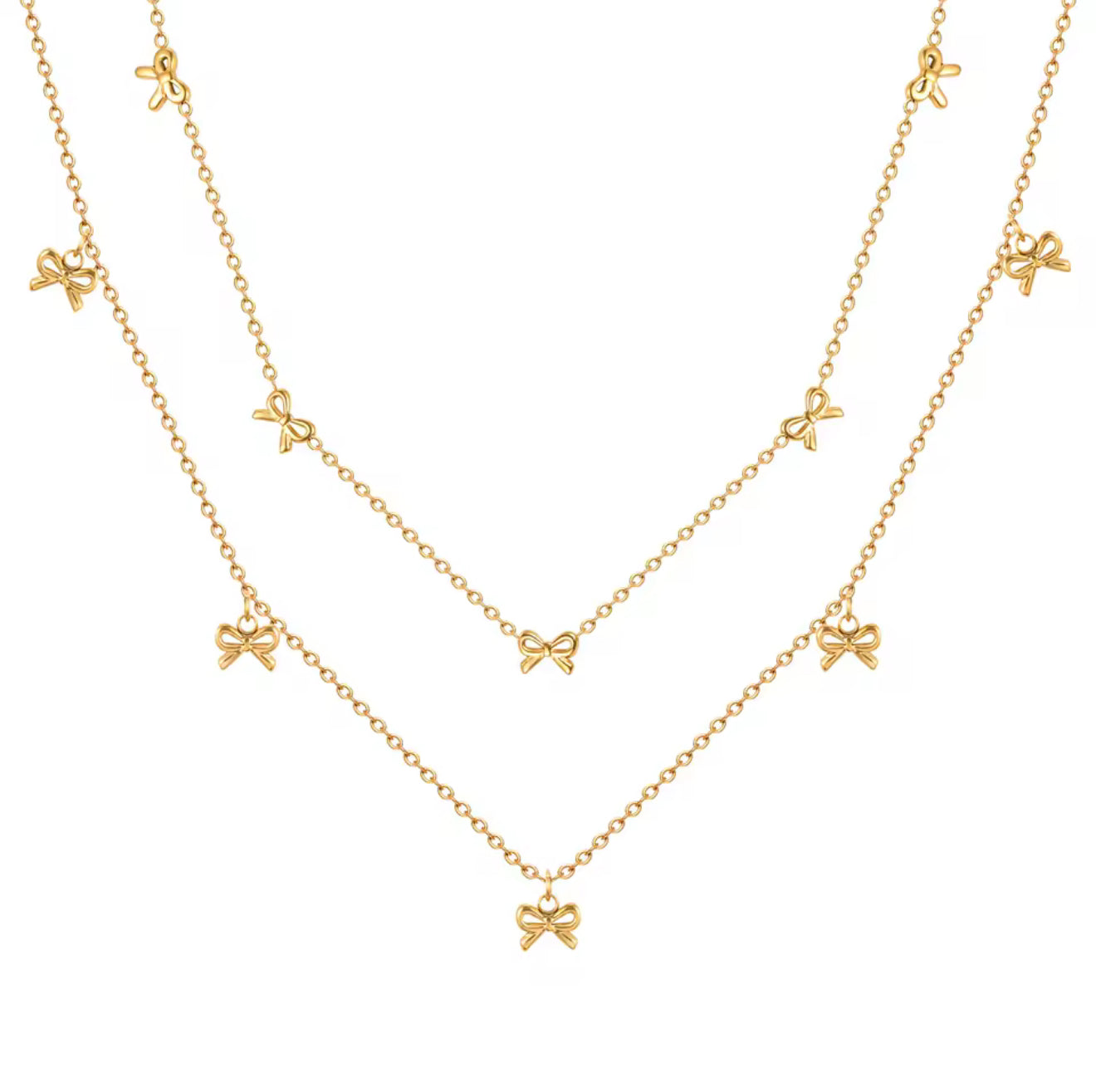 Ribbon Charm Necklace