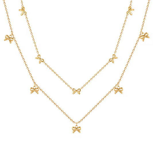 Ribbon Charm Necklace