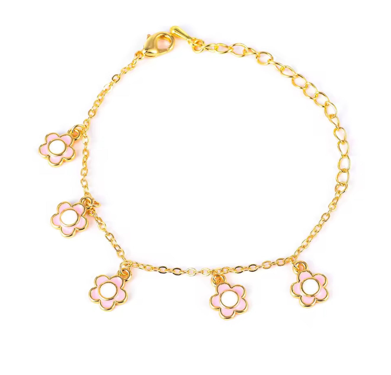 Girls flower bracelet