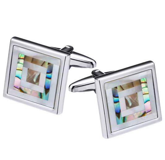Abalone X Pearl Cufflinks