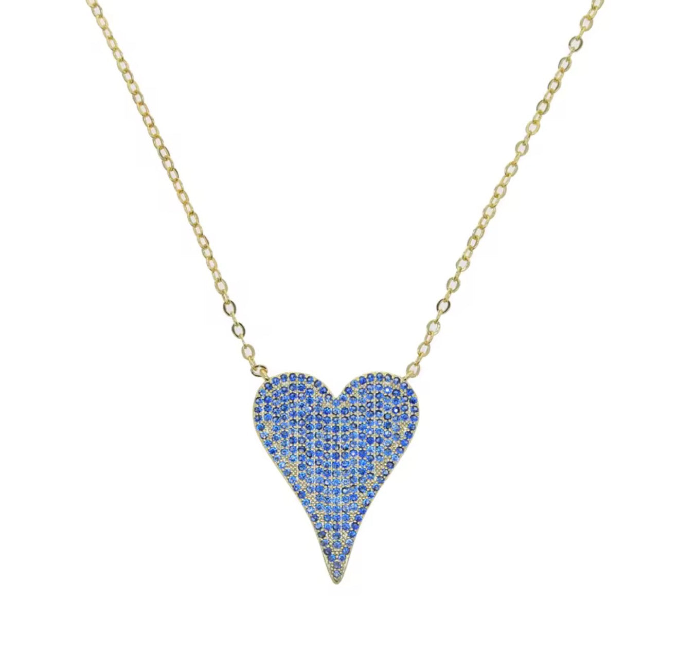 Turquoise mini heart necklace