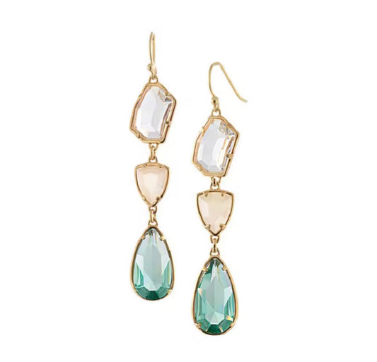 Azure Tide Teardrop Earrings