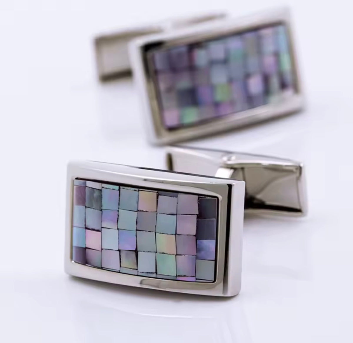 Blue cufflinks