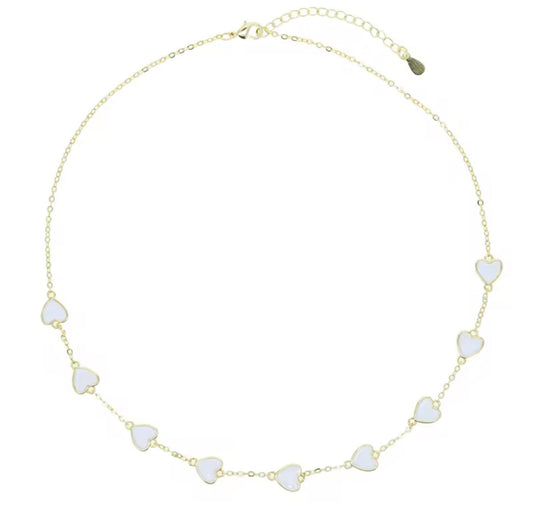Heart Enamel Necklace