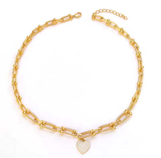 Heart Link Necklace