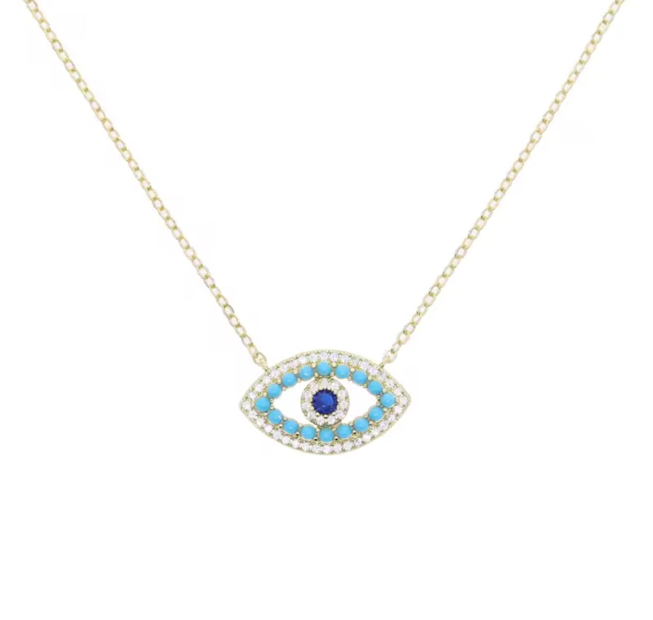 Turquoise Eye Necklace