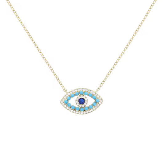 Turquoise Eye Necklace