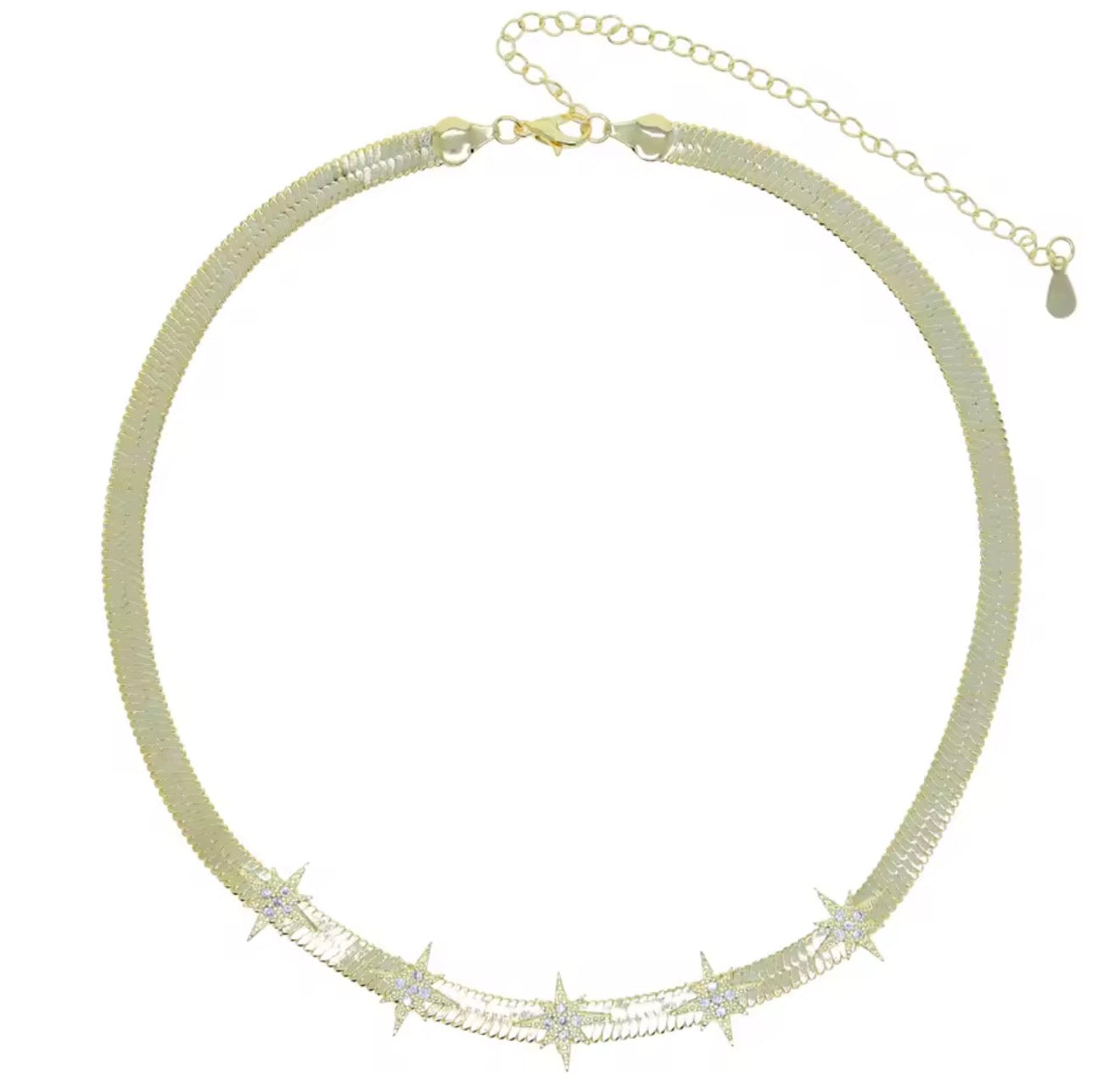 Starburst Herringbone Necklace