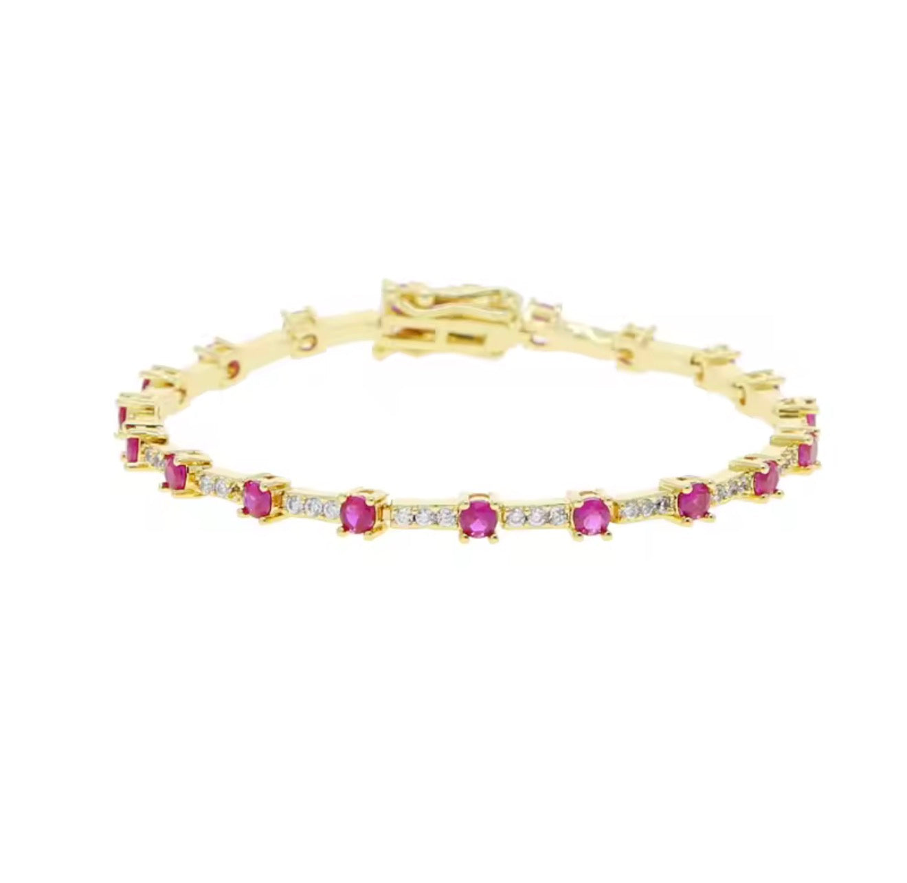 Fancy Ruby Tennis bracelet