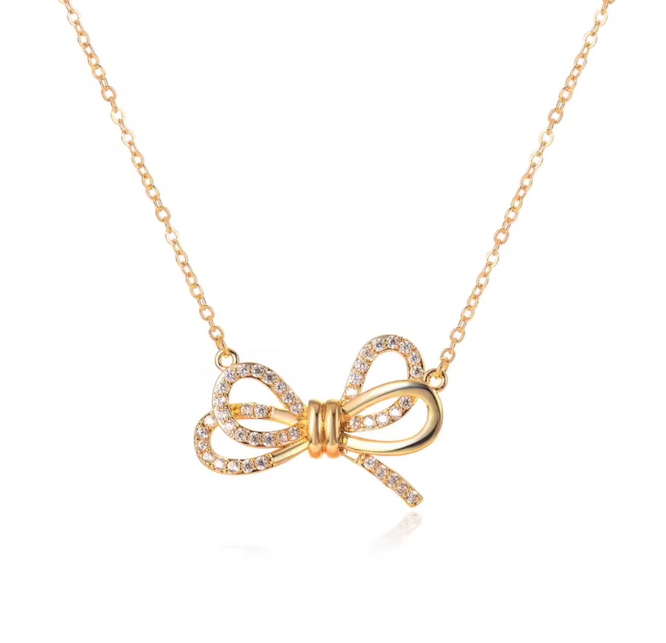 Bow necklace