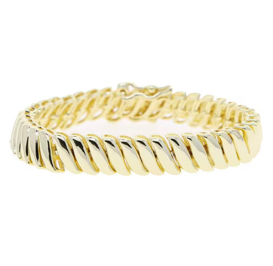 Wavy Gold Bracelet