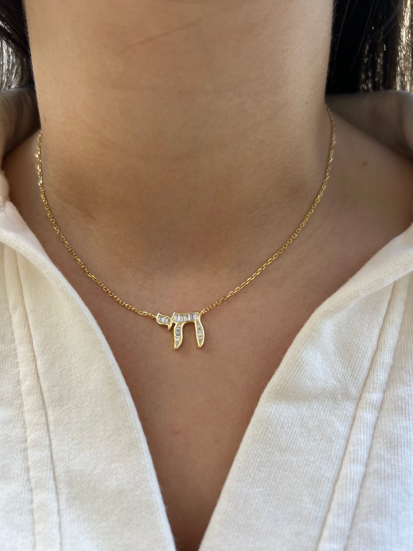 Baguette Chai Necklace