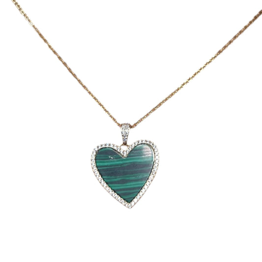 Green Heart Necklace