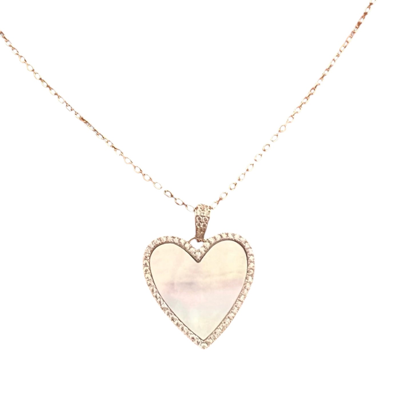Mother of Pearl Heart Necklace