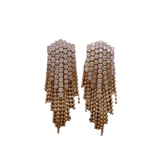 Gilded Cascading Earrings