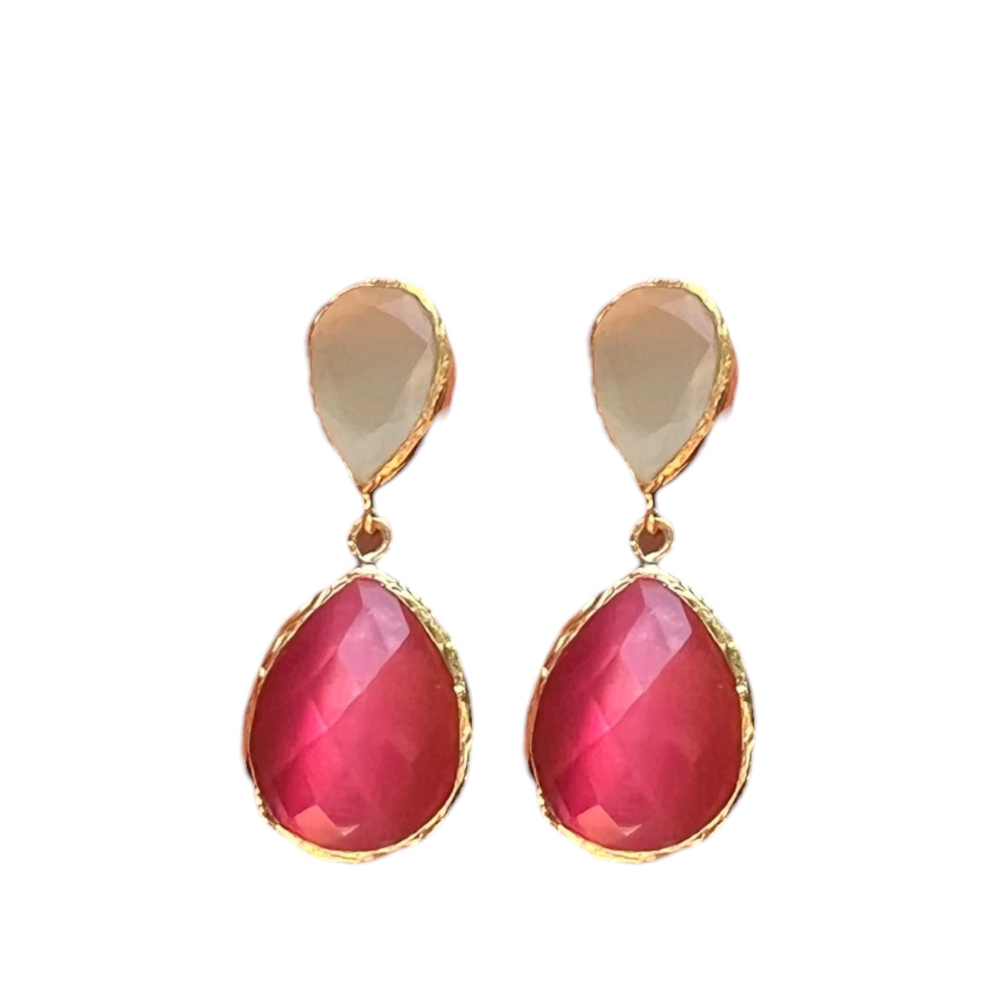 Sophisticated Stoned Hanging Earrings