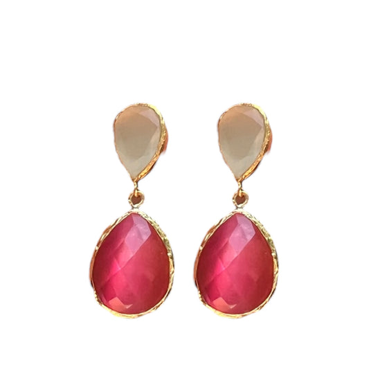 Sophisticated Stoned Hanging Earrings