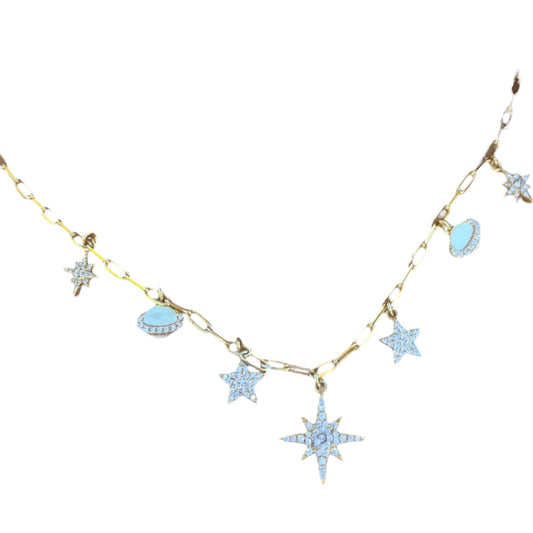 Stardust Golden Necklace