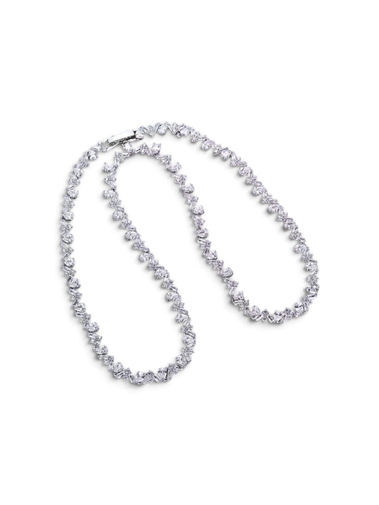 ClassicJewlz Dainty Love Tennis Necklace