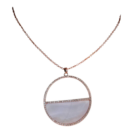 Pearl X Rose Gold Necklace