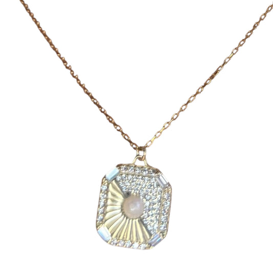 Pearl Ribbed Necklace