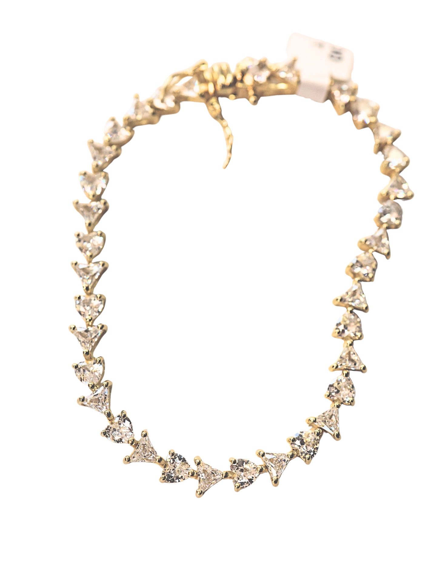 Heart x Cluster Tennis Bracelet